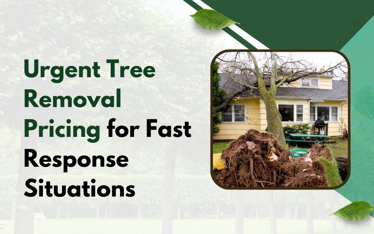 Tree fallen on a residential property after high winds