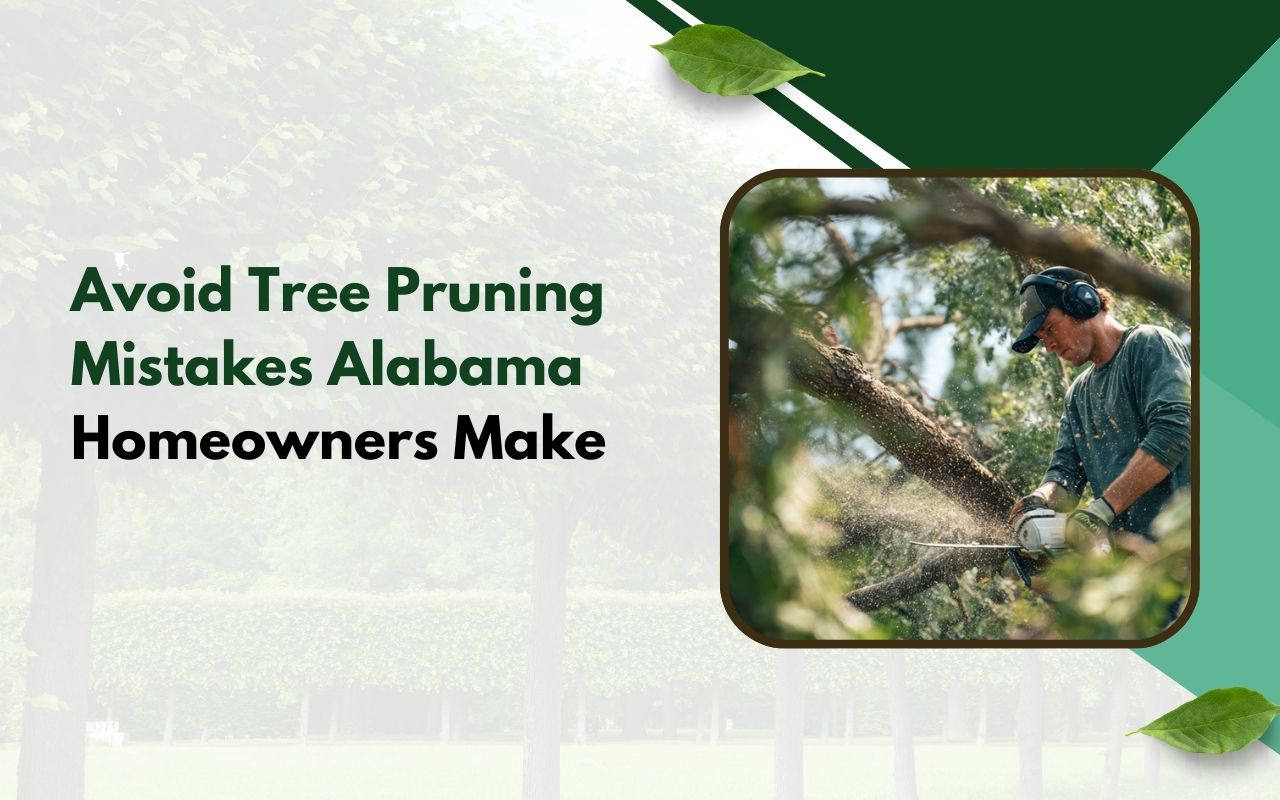 Tree Pruning Mistakes Homeowners in Alabama avoid by using proper canopy thinning for better airflow