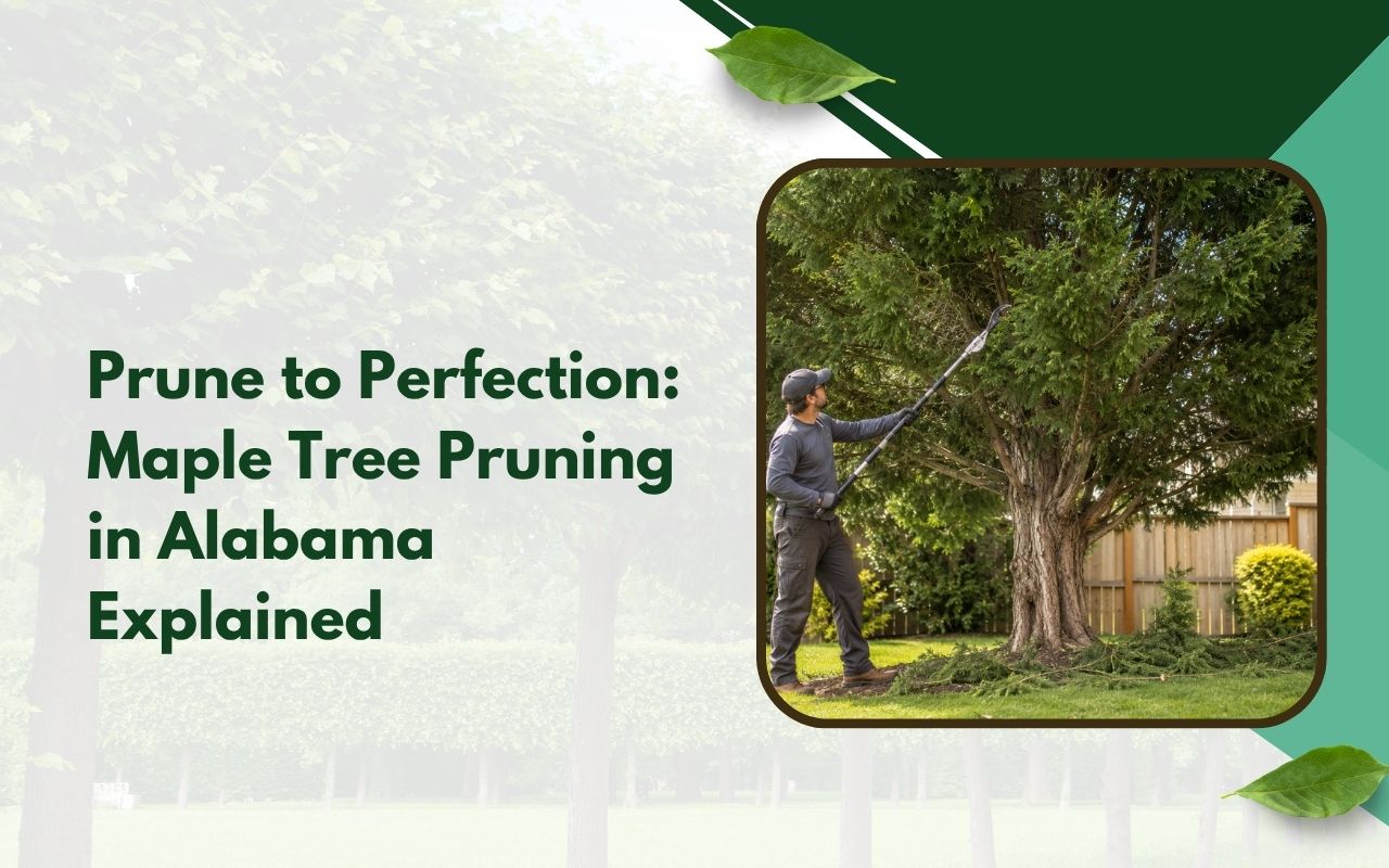 Maple tree pruning in Alabama for healthier branch growth