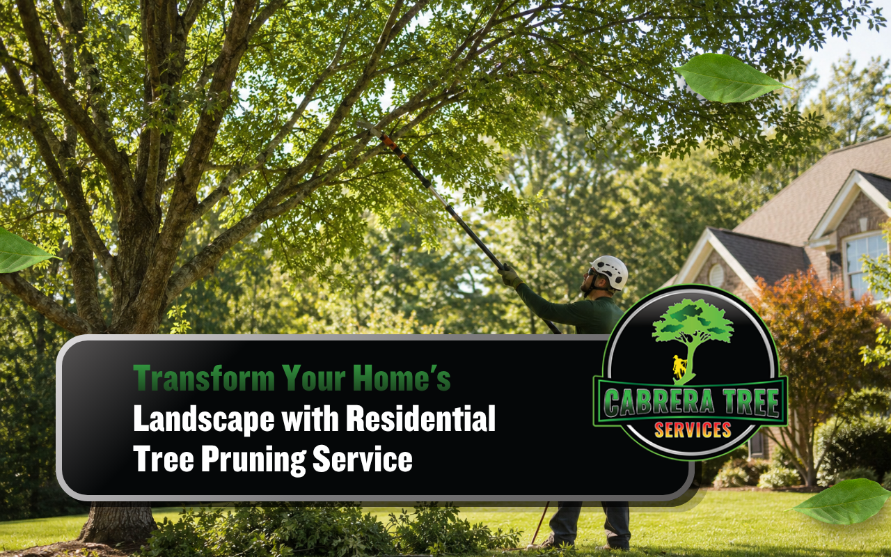 Residential tree pruning service improving tree safety in Fyffe