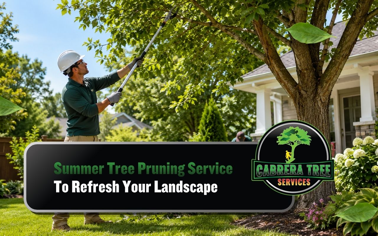 Summer tree pruning service for a safer green yard