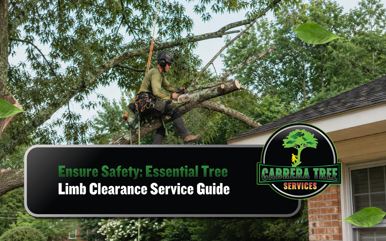 Tree limb clearance service removing unsafe branches near a Decatur home