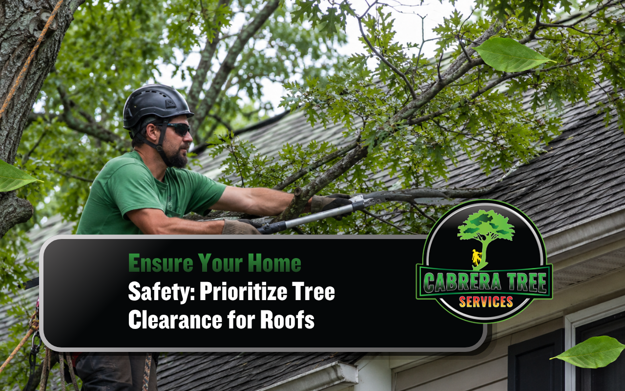 Tree clearance for roofs around a Madison home