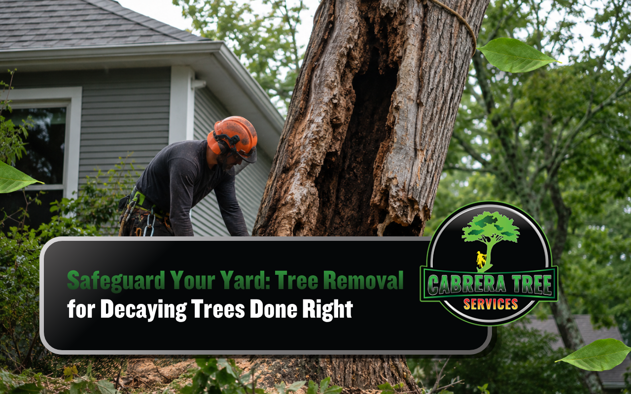 Tree removal for decaying trees near a Scottsboro home